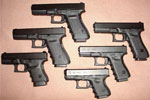 Разные модели пистолетов Глок